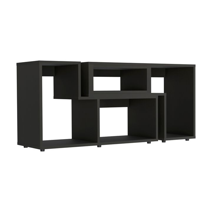 Being Extendable TV Stand, Multiple Shelves -Black