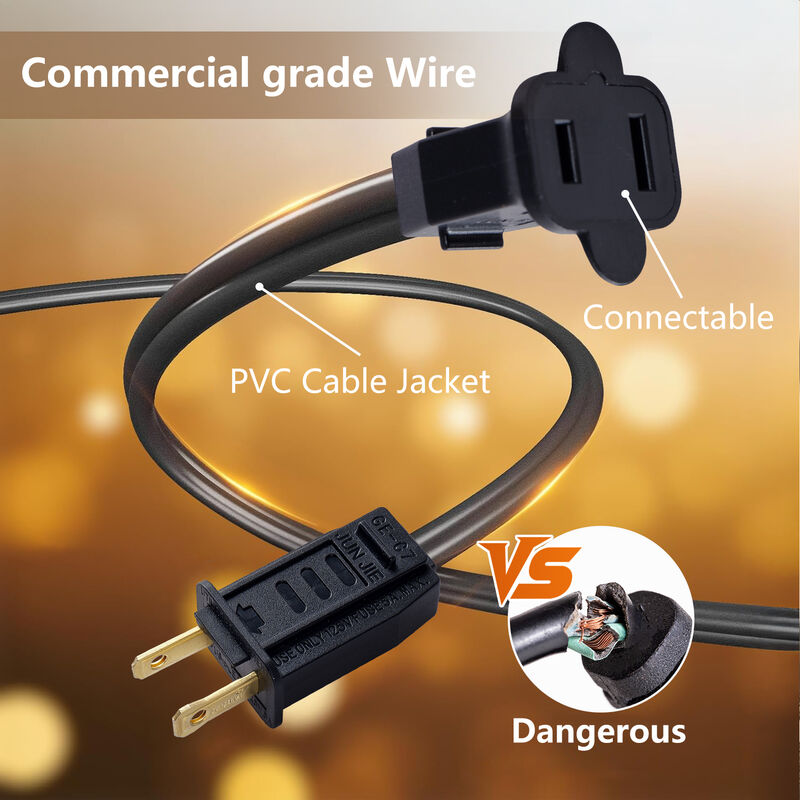 50-Light 98 ft. Outdoor Plug-in Integrated LED Edison String Light image number 3