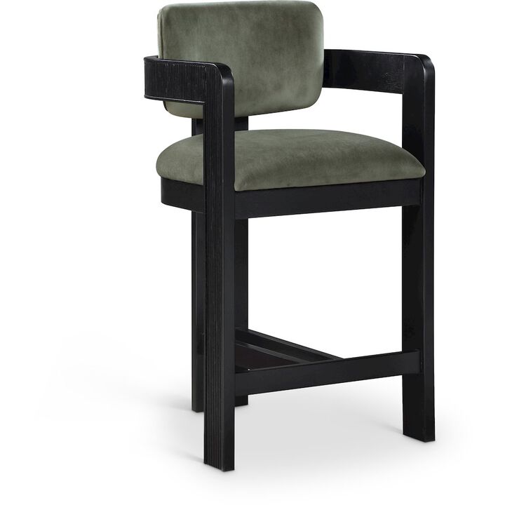 Meridian Furniture Sacha Velvet Stool