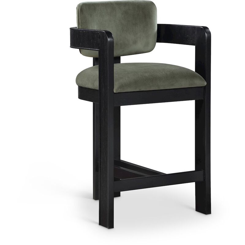 Meridian Furniture Sacha Velvet Stool