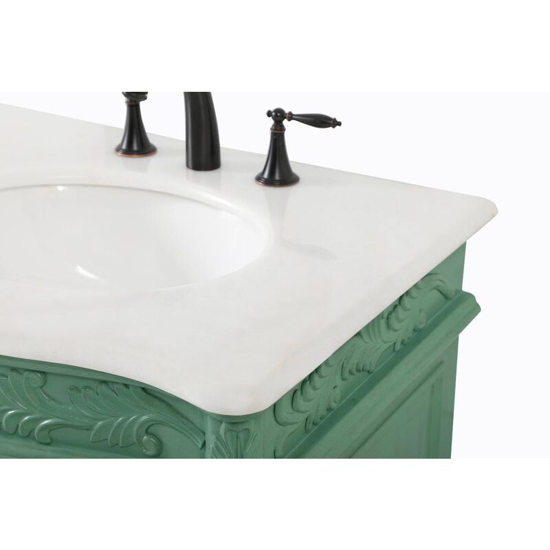 Elegant Kitchen and Bath 60 inch double Bathroom vanity in vintage mint