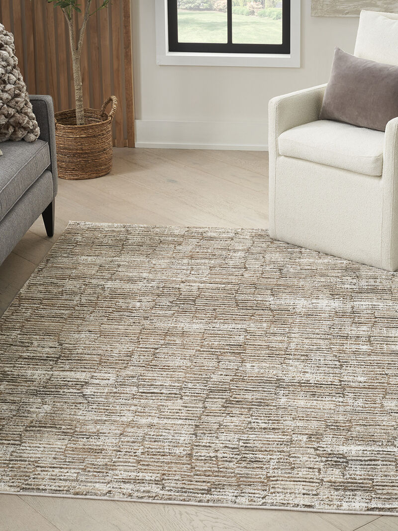 Sustainable Trends SUT06 Ivory/Mocha 6' x 9' Rug