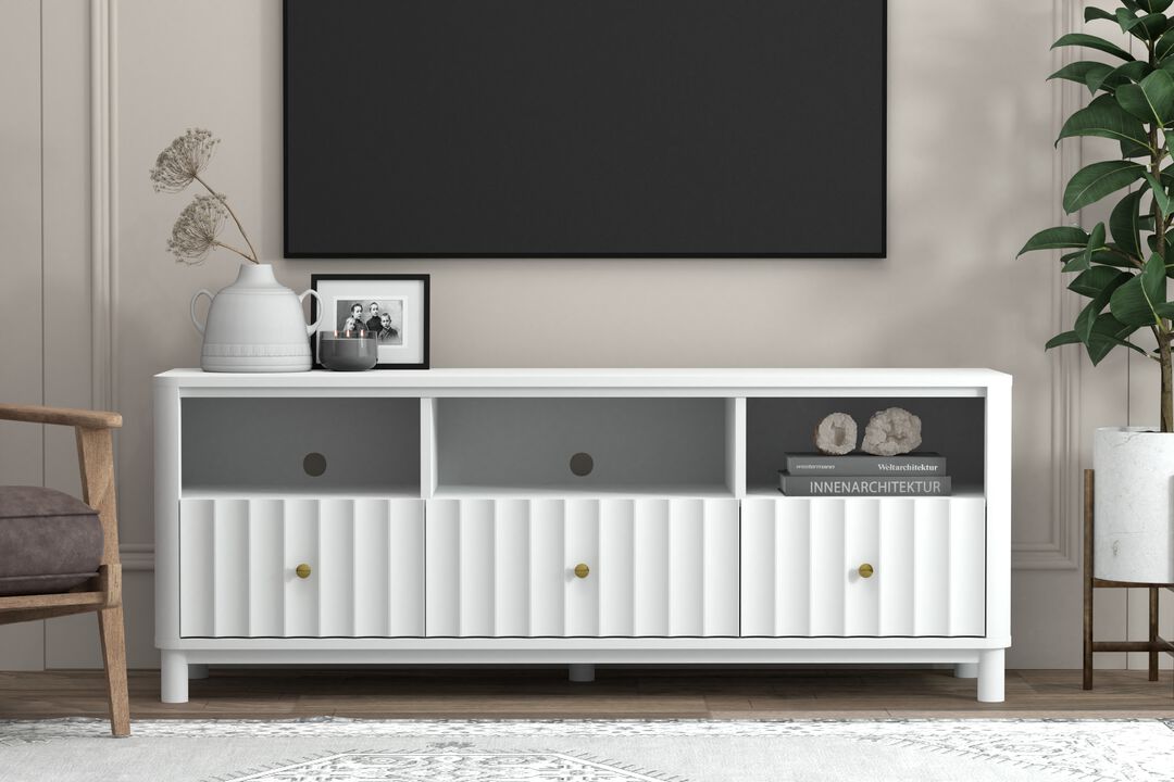 Stapleton TV Console, White