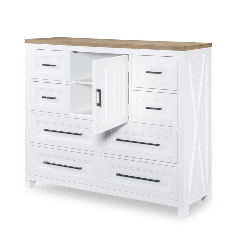 Legacy Classic Chest - 8 Drawers, 1 Door, Adjustable/Removable Shelf, Felt Lined Top Drawers