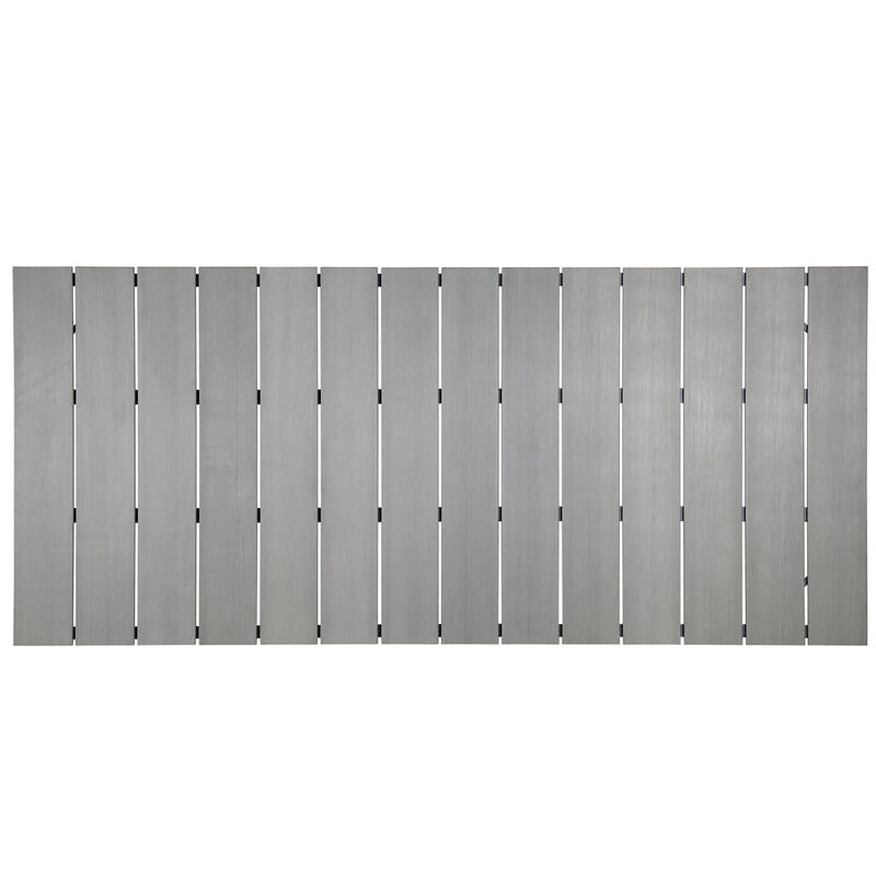 Modway - Maine 80" Outdoor Patio Dining Table Brown Gray