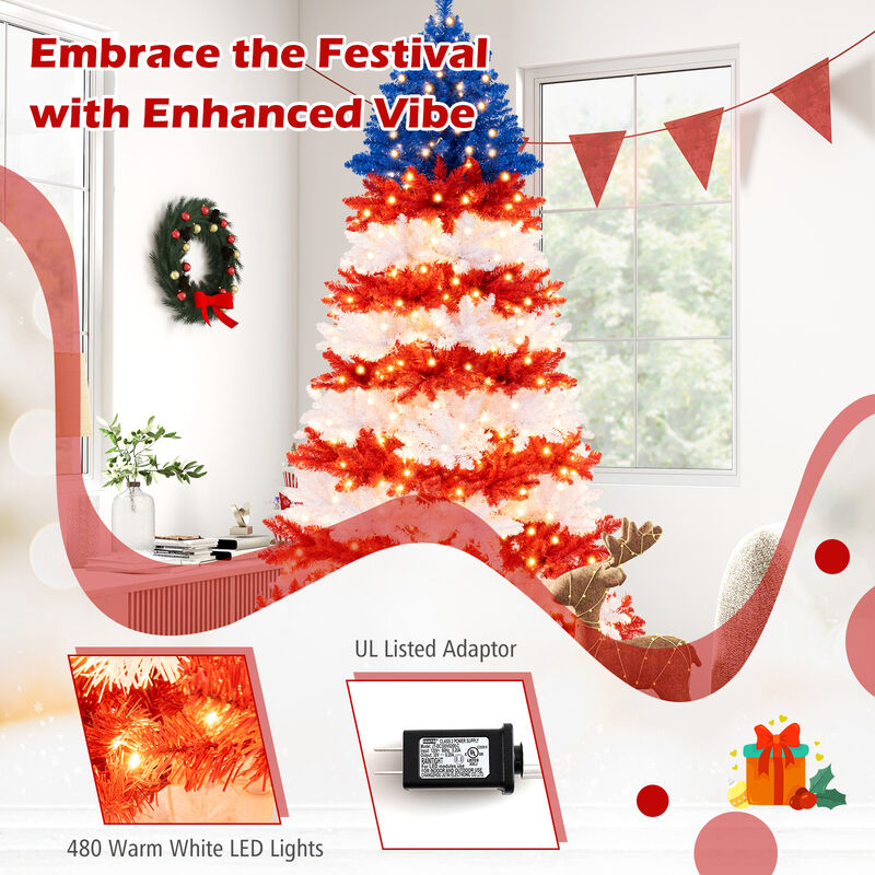Artificial Christmas Tree with Warm White LED Lights image number 8