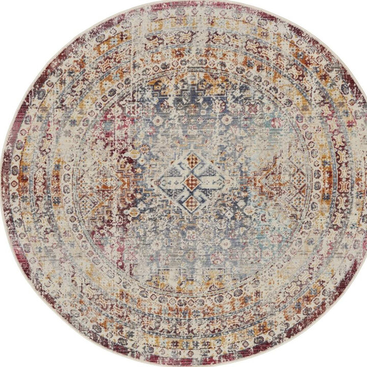 HomeRoots Abstract Non Skid Area Rug