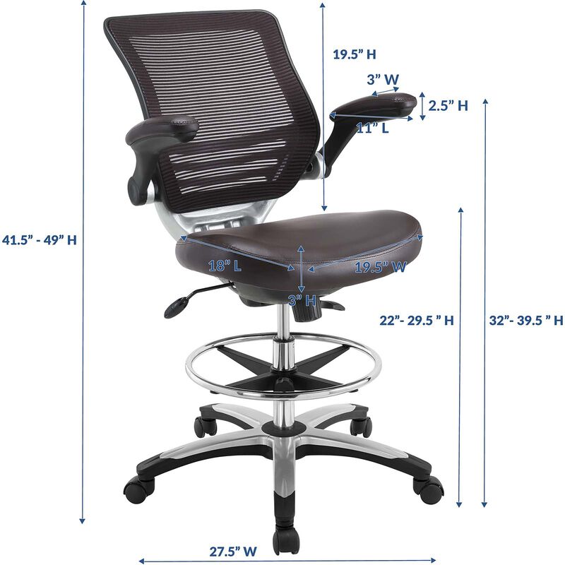 Modway Furniture - Edge Drafting Chair image number 8