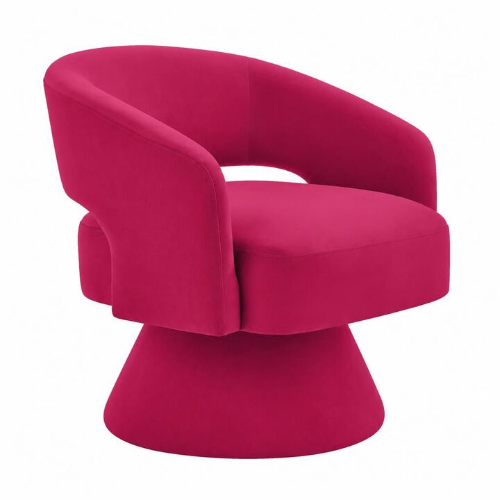 GOODSILO 360 Degree Swivel Upholstered Velvet Barrel Accent Armchair, Comfortable Seating for Living Room Bedroom Home Office