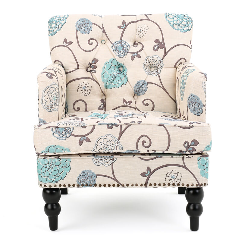 Merax Fabric Tufted Club Chair