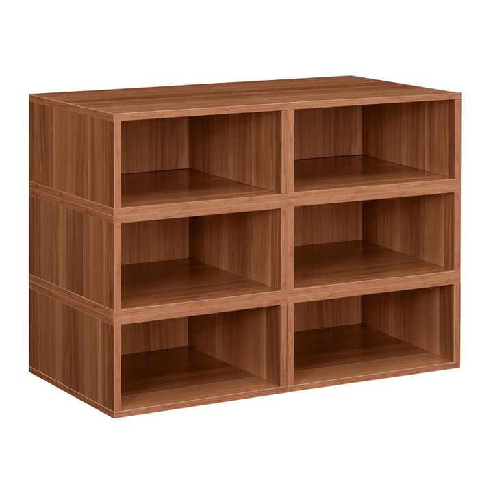 Niche Cubo Storage Set- 6 Half Size Cubes- Warm Cherry