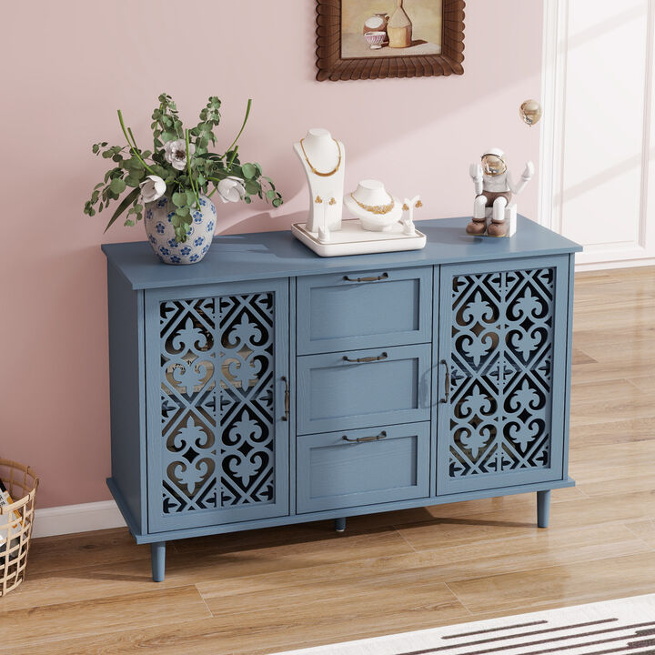 Vofrid carved  Door Cabinet