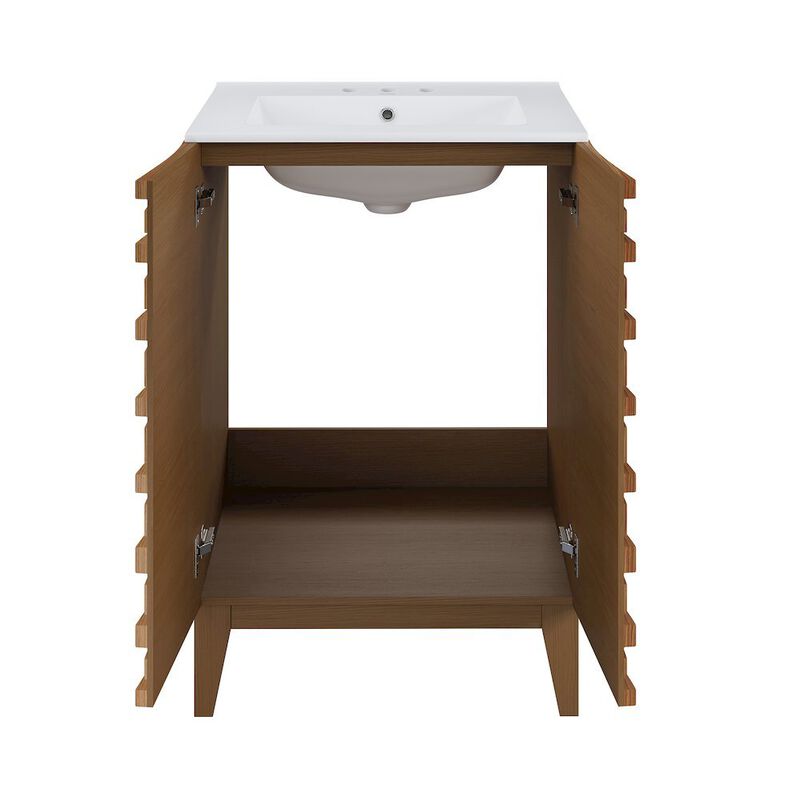 Cascade 24 in. Bathroom Vanity with 3-Hole Ceramic Sink Top image number 4