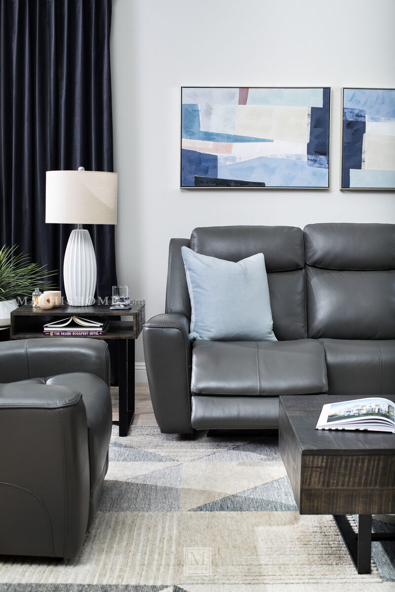 Denali Manual Leather Reclining Sofa