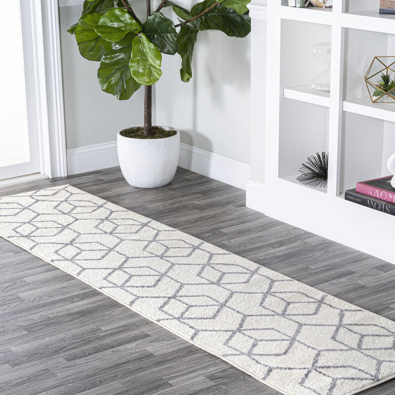 Tumbling Blocks Modern Geometric Area Rug