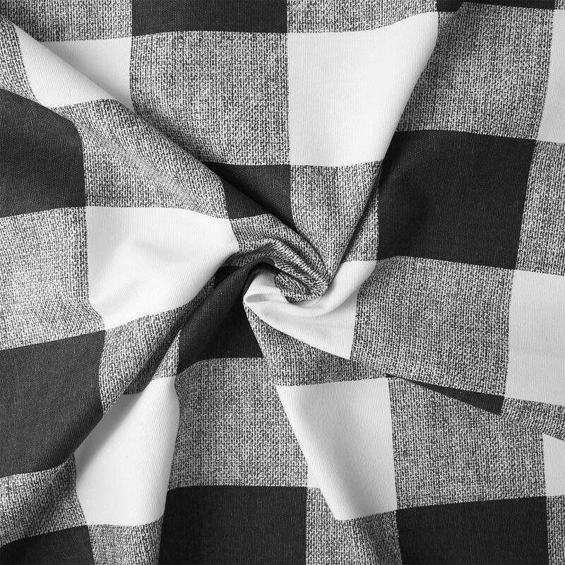 6ix Tailors Fine Linens Lumberjack Check White/Black Decorative Throw Pillows image number 3