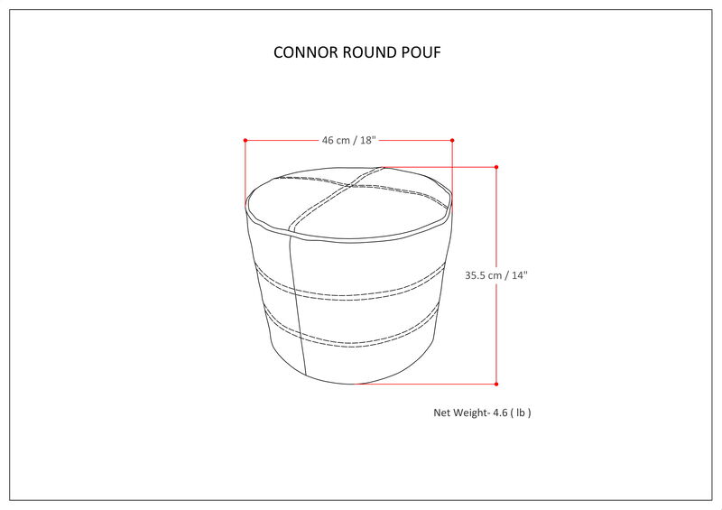 Briella Square Woven Outdoor/ Indoor Pouf