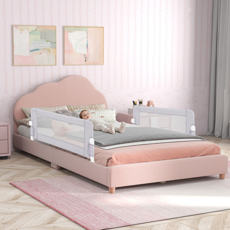 Foldable Baby Bed Guard Rail with Swing Down Design for Bedroom image number 3