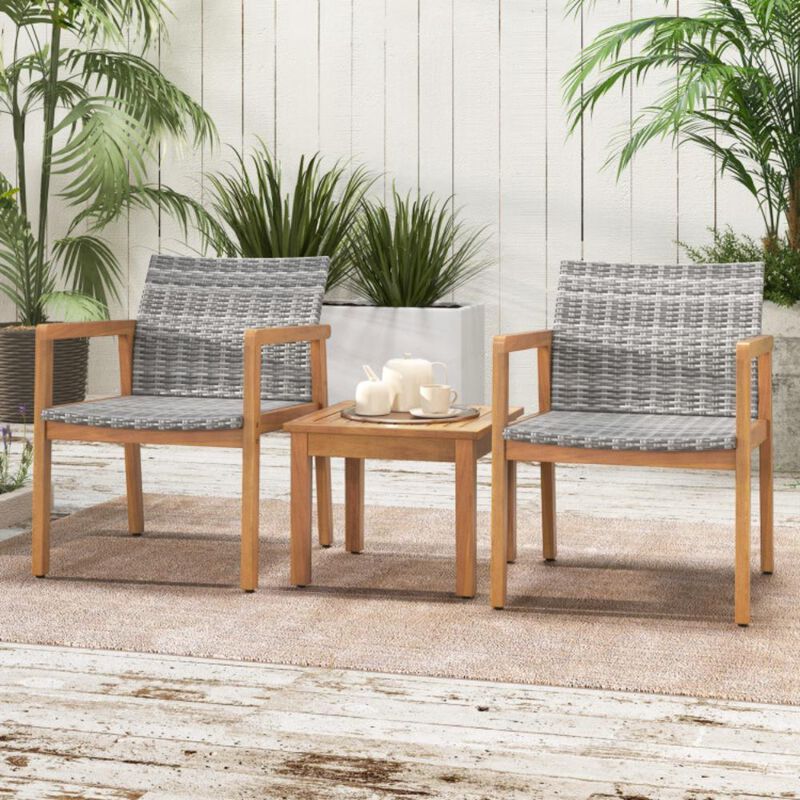 Hivvago 3 Pieces Patio Furniture Set  with Chair