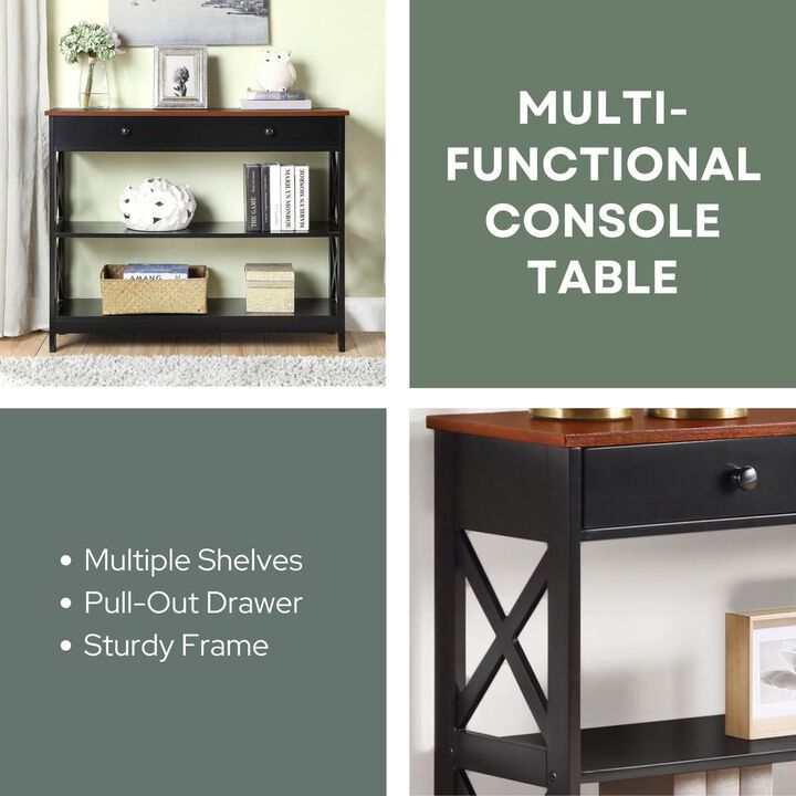 Convience Concept, Inc. Oxford 1 Drawer Console Table with Shelves
