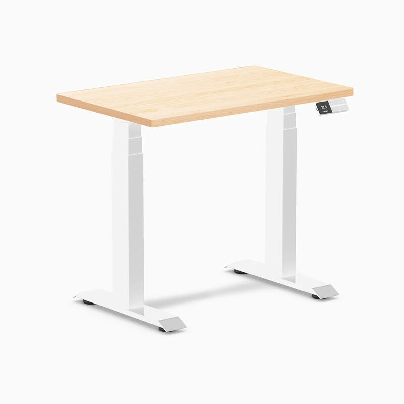 Desky Dual Mini Hardwood Sit Stand Desk image number 0