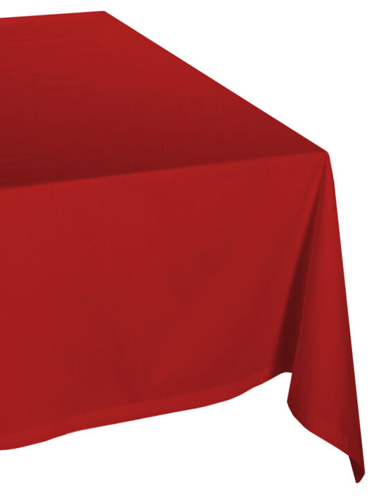 120" Brick Red Solid Classic Rectangular Table Cloth