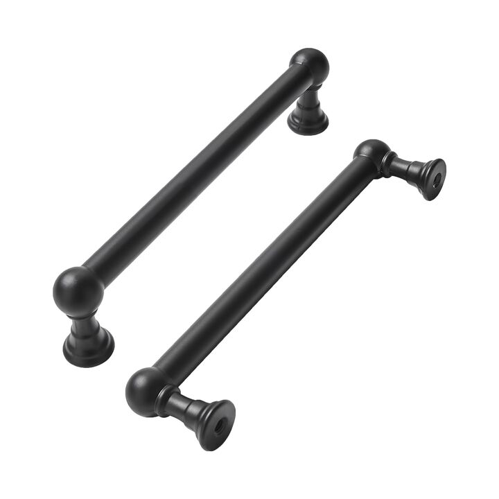khtumeware 10 Pack 5 Inch Hole Center Matte Black Cabinet Pulls Heavy Duty Solid Cabinet Handles cabinets Dressers Kitchens Hand