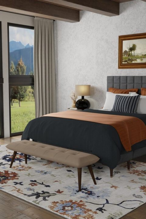 Melrose 39P1F Ivory/Multi 5' x 7'6" Rug