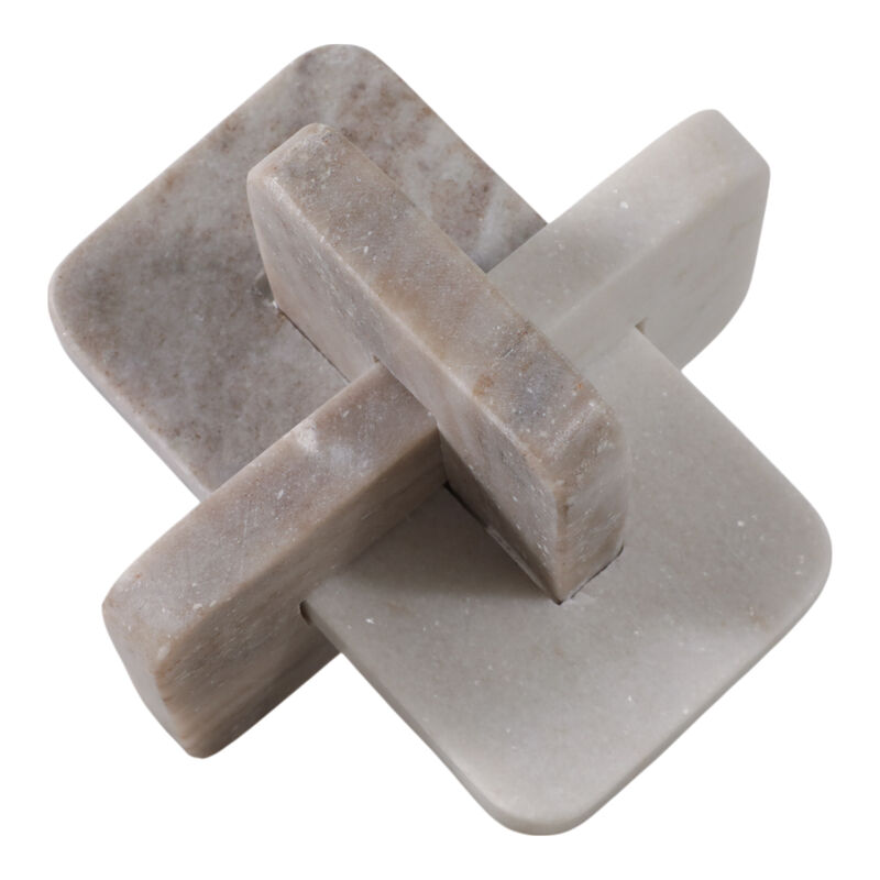 7" Marble Knot, White/beige image number 0