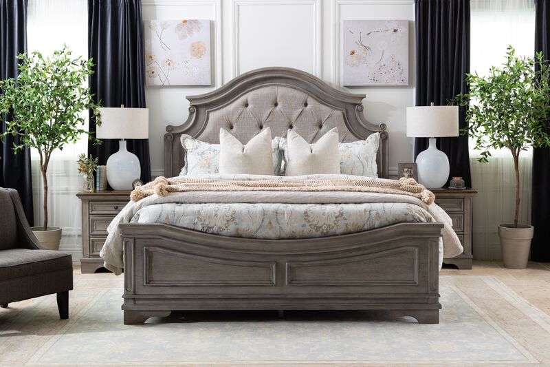 Lodenbay 72" California King Panel Bed in Gray