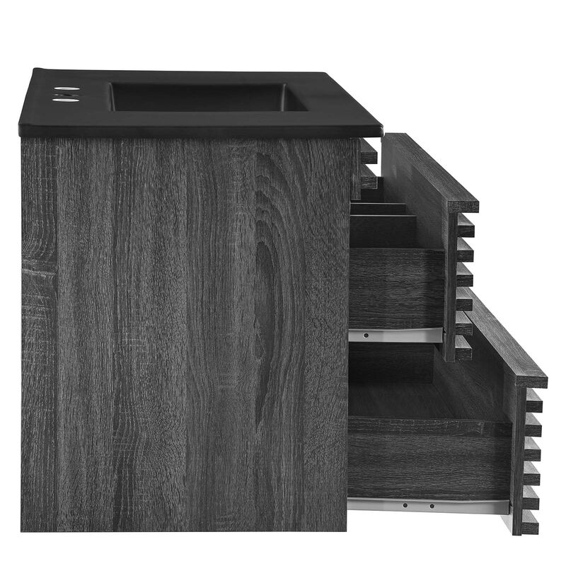 Render 36" Wall-Mount Bathroom Vanity image number 4