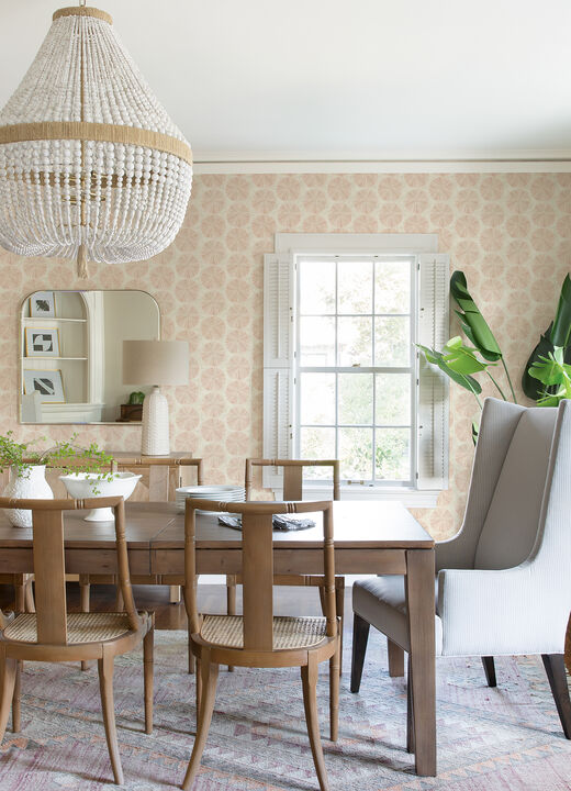 Sea Biscuit Peach Sand Dollar Wallpaper (Set of 2)