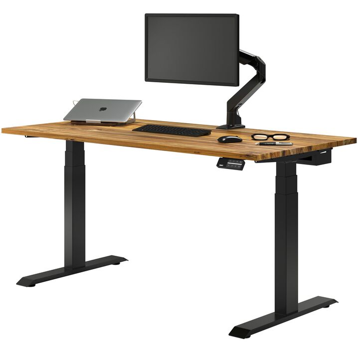 Desky Dual Hardwood Sit Stand Desk