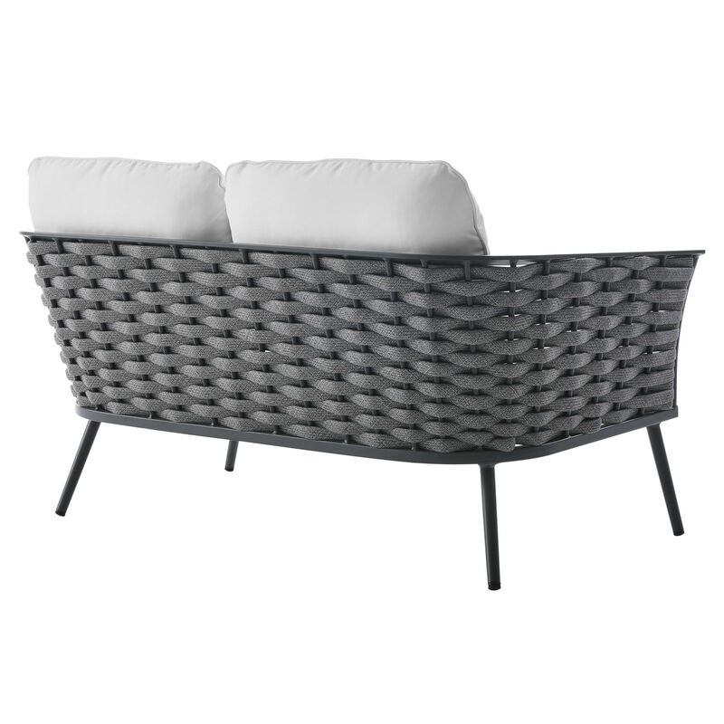 Modway - Stance Outdoor Patio Aluminum Loveseat image number 4