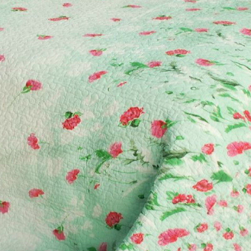Vermicelli Quilted Cotton Printed Quilt Set Queen Size Gakuen Alice Design Set image number 2