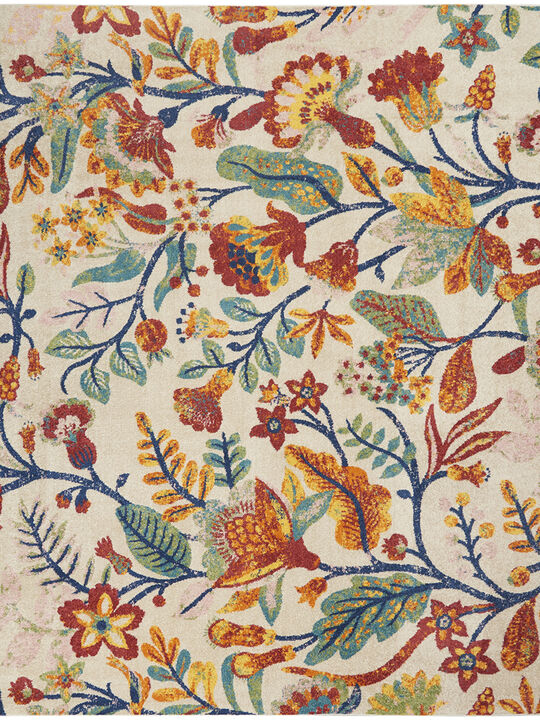 Allur ALR09 Ivory/Multicolor 4' x 6' Rug