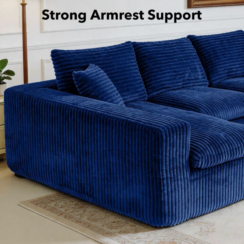 Nespfe Modular U-Shaped Compressed Sectional Sofa image number 2
