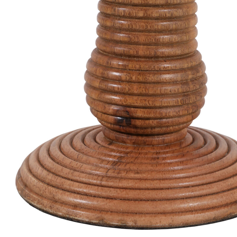 13x6" Ribbed Mango Wood Pillar image number 3