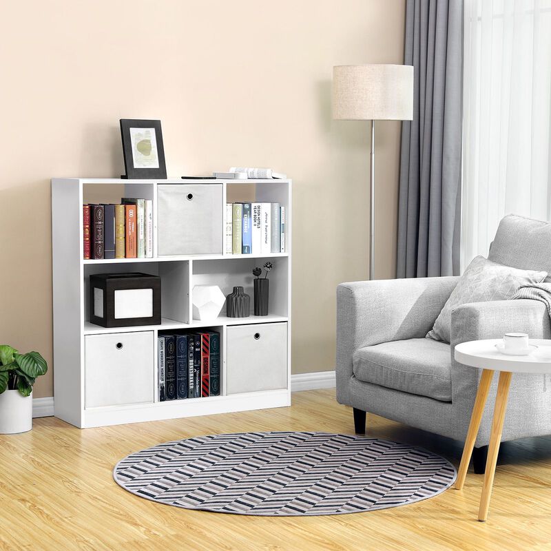Wooden Bookcase with Open Shelves – Freestanding Bookshelf for Any Room
