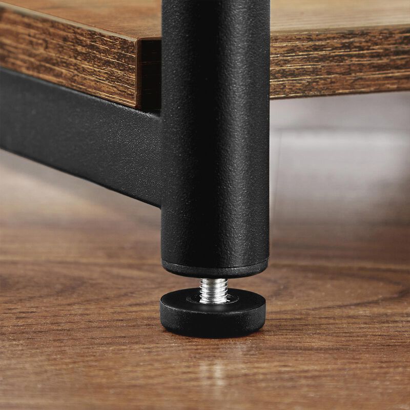 End Table with Storage Shelf - Stylish Side Table for Organized Living Spaces