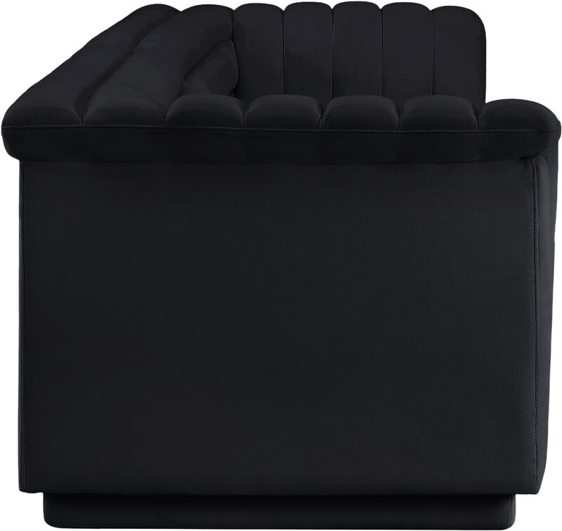 Meridian Furniture Cascade Black Velvet Fabric Modular Sofa image number 5