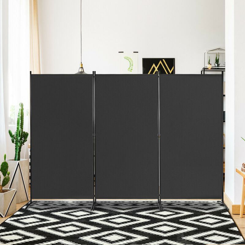 3-Panel Room Divider Folding Privacy Partition Screen for Office Room