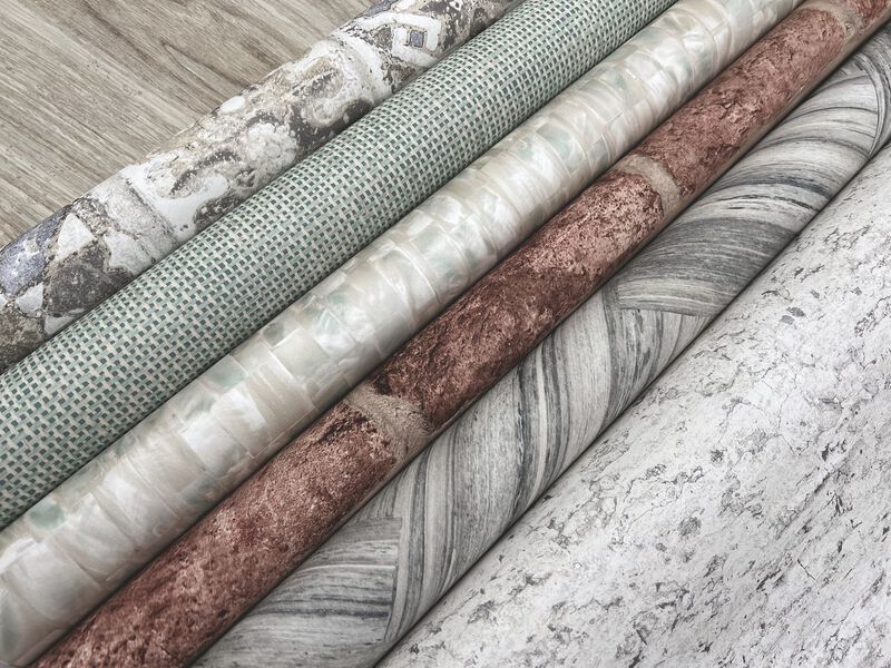 Ecaustic Tile Grey Peel & Stick Wallpaper (Double Roll) image number 11