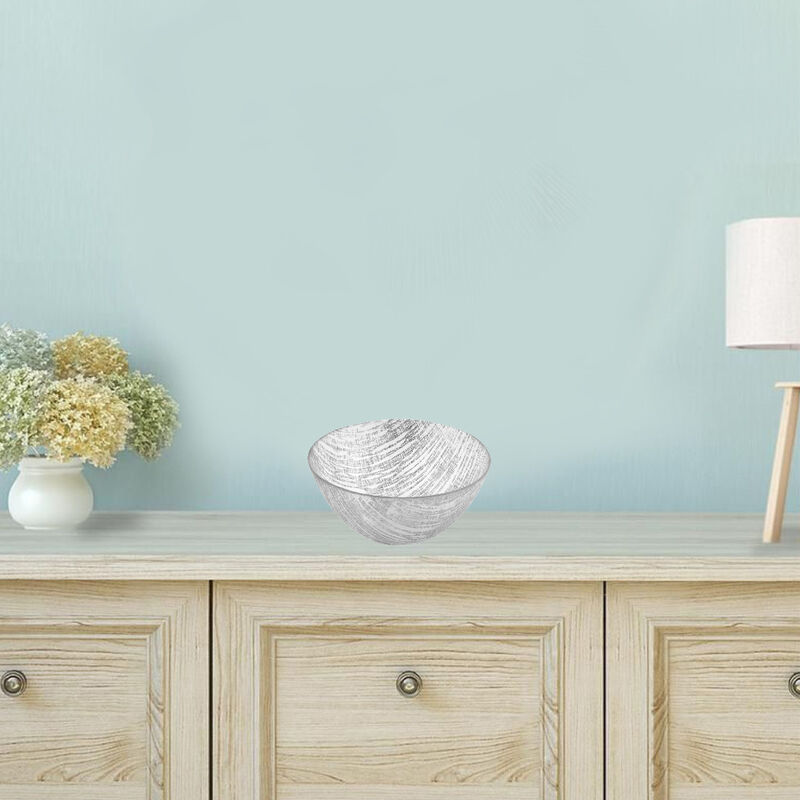 8" Glass Accent Bowl &ndash; Handcrafted for Salads, Snacks, or Decor