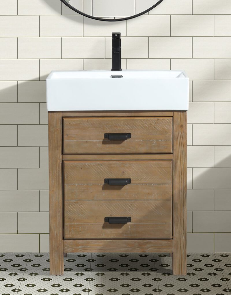 Ava 24" Bathroom Vanity Weathered image number 4