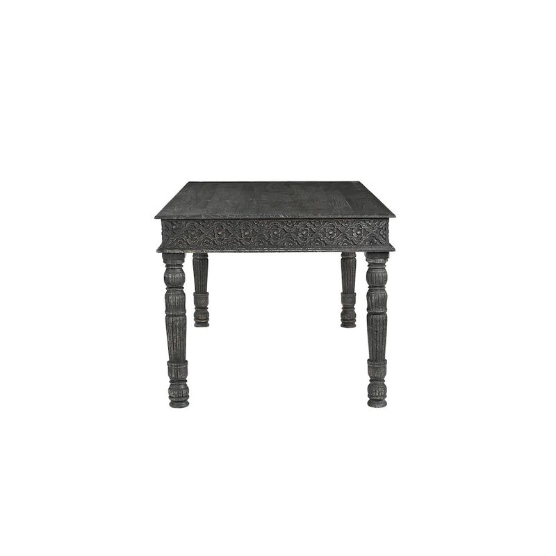 Taran Designs Eldris 60 Carved Solid Wood Dining Table image number 2