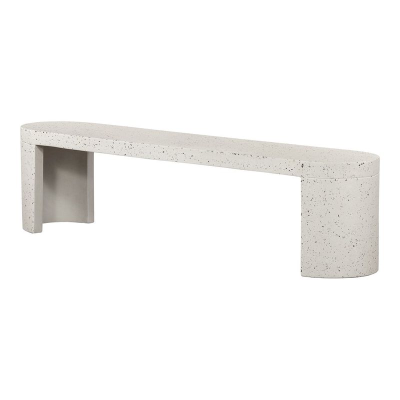 Starlight Canyon Home Gray Indoor and Outdoor Bench, Solid Greystone Entryway Bench image number 0
