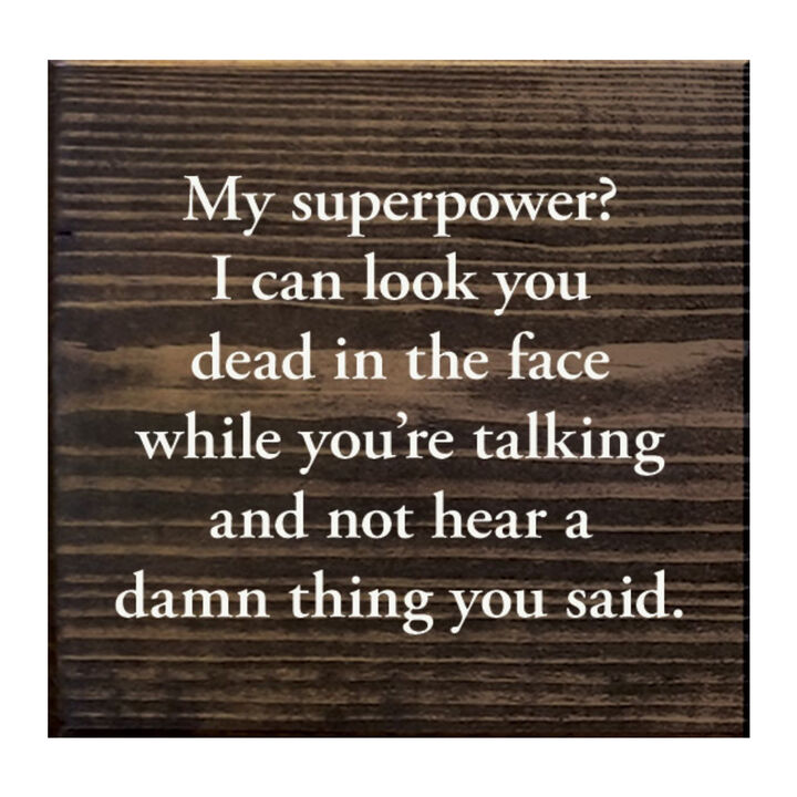 Funny Sarcastic Wooden Sign Wall Decor for Home or Office