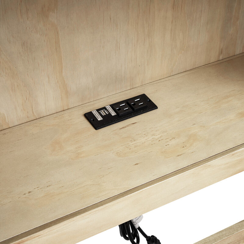 Whisen Morden Design Twin Size Daybed with Trundle, Storage Cabinets and USB Ports image number 3
