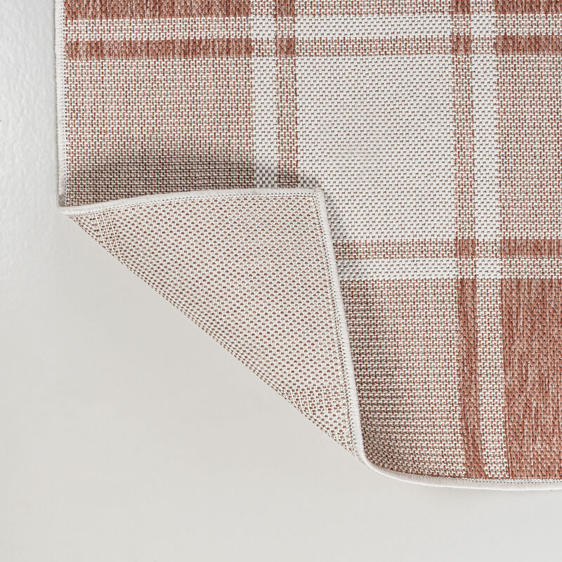 Sabine Traditional Farmhouse Bold Gingham Indoor/Outdoor Area Rug